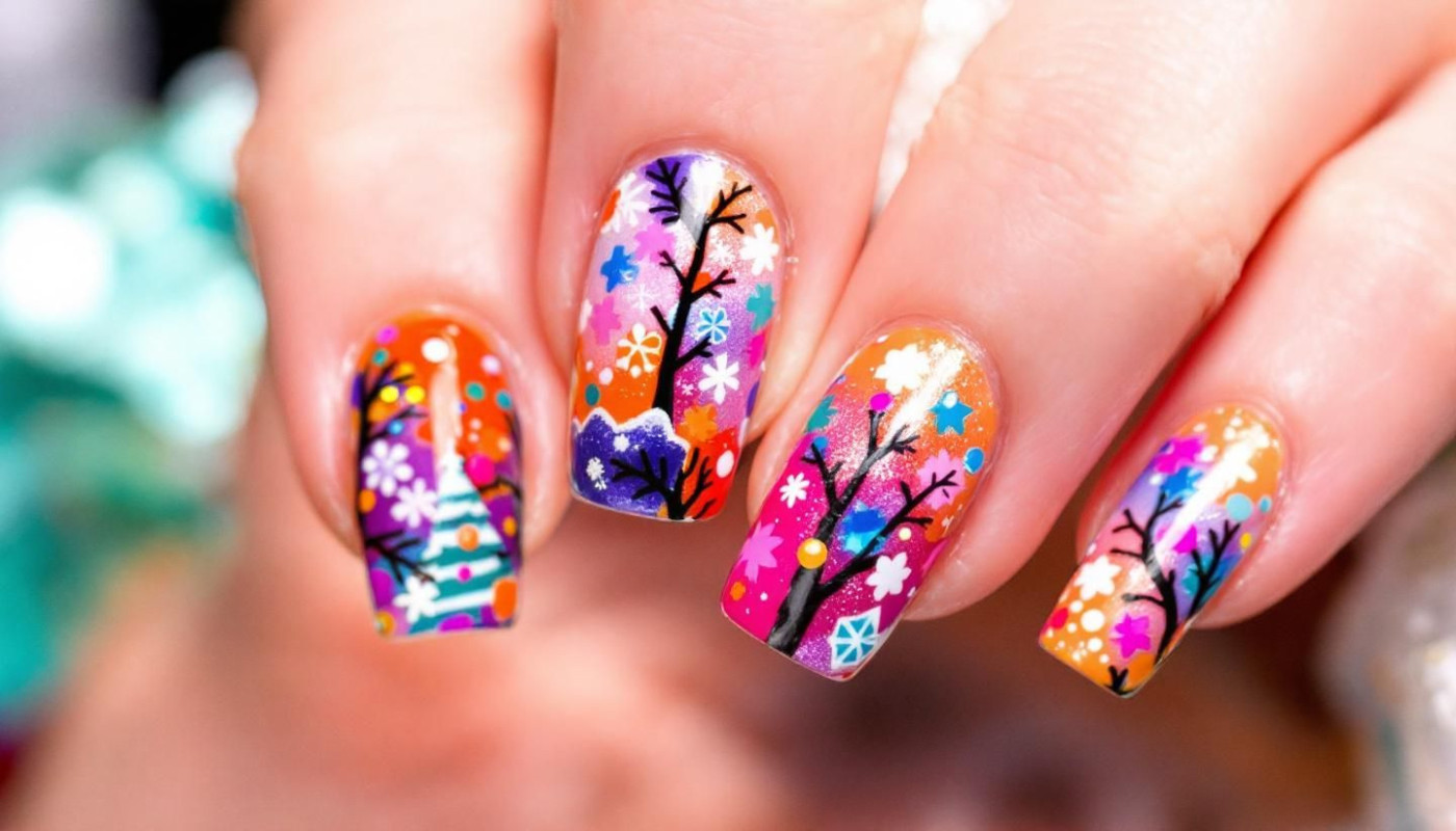 Comment réaliser une manucure de fête avec des stickers ?